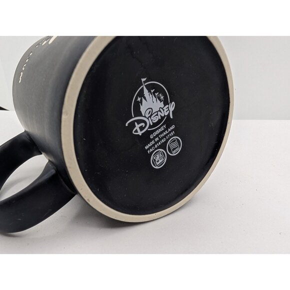 Mug Disney World Fantasia Sorcerer Mickey Mouse Etched coffee Black Beige 2017 - Picture 10 of 15